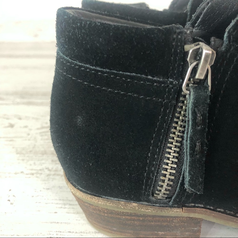 STEVE MADDEN Tobii Black Suede Zippered Ankle Boots 6 - Picture 3 of 12